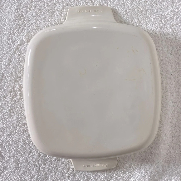 Vintage Corningware Abundance Print  Casserole Dish A-1-B 1L USA - Picture 11 of 13